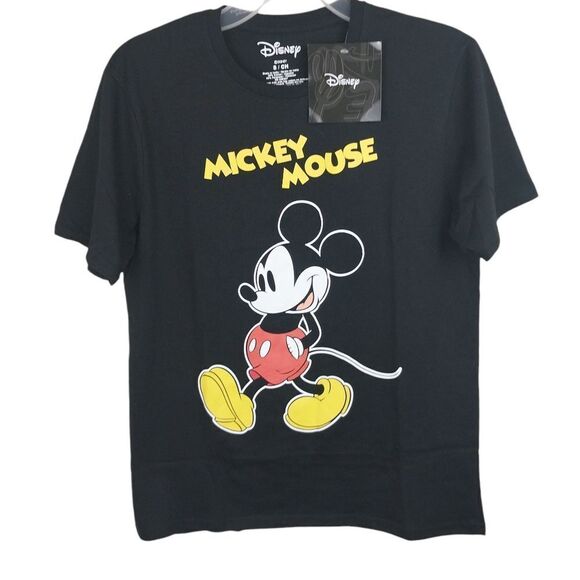 MICKEY MOUSE BLACK TEE. NWT. SIZE S. - Picture 1 of 10
